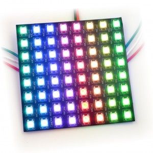 RGB LED 64-bit NeoPixel vierkant (WS2812) voorbeeld